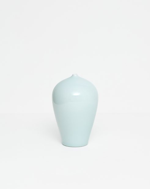 Pale Celadon Vessel Poised