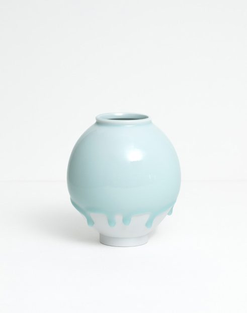 Pale Celadon Moon Jar