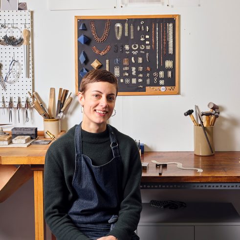 Heather Woof in her studio I