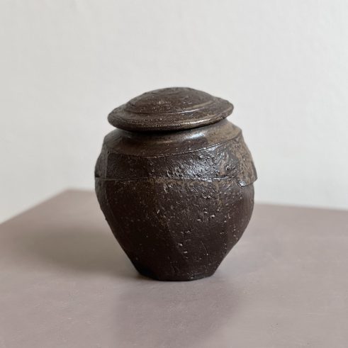 Faceted Jar with Lid III