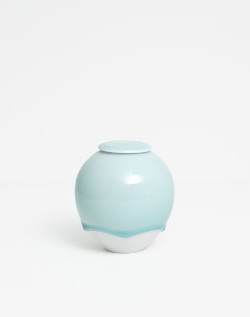 Celadon Vessel Wearing a Hat