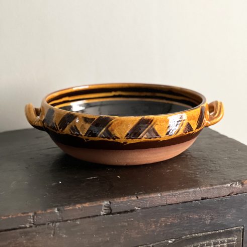 2 Handled Serving Dish Brown