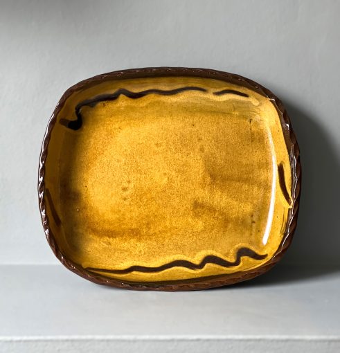 Large Pressed Serving Dish