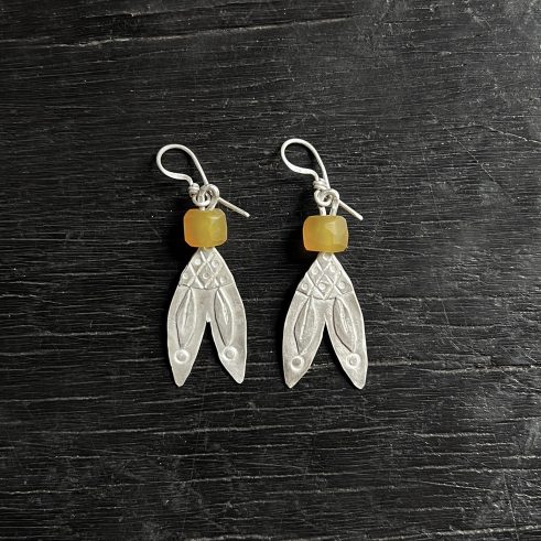 Yellow Agate Earrings
