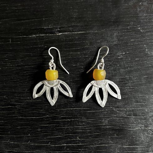 Yellow Agate Earrings III