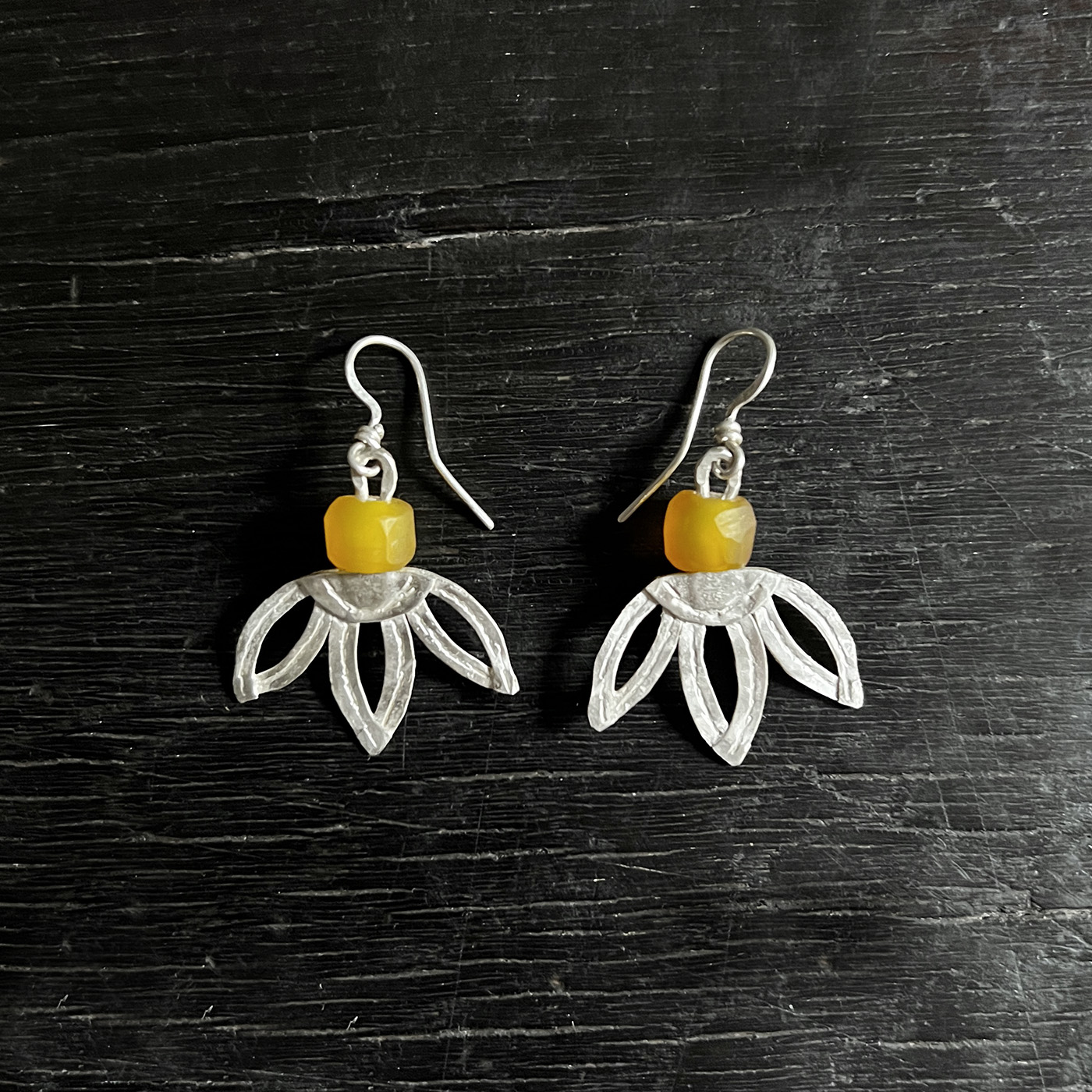 Yellow Agate Earrings III