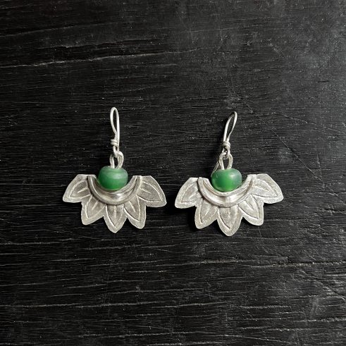Green Agate Earrings