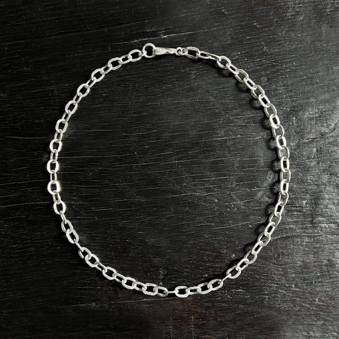 Small White Precious Metal Chain