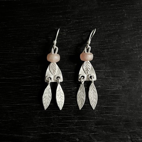 Strawberry Quartz Earrings I