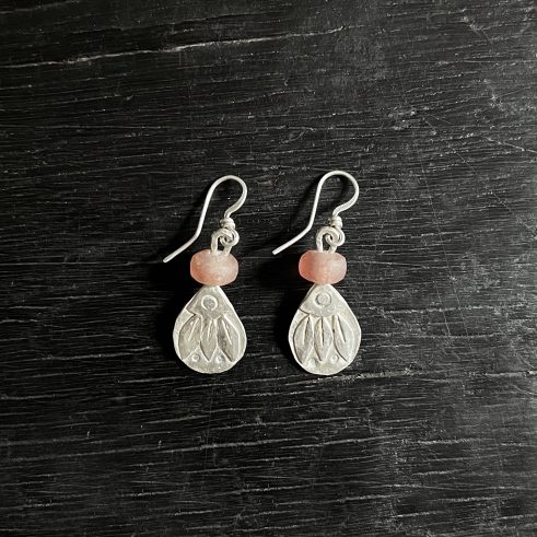 Strawberry Quartz Earrings II