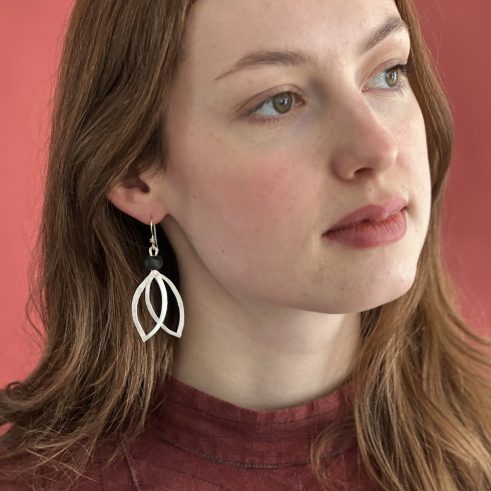 Black Agate Earrings
