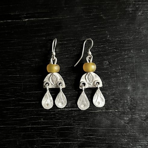 Yellow Agate Earrings I