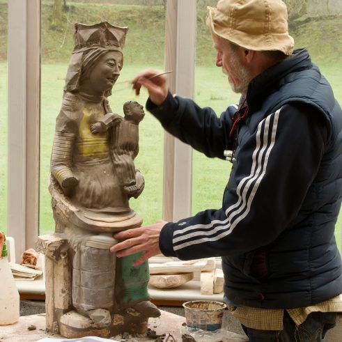 Philip Eglin in his studio