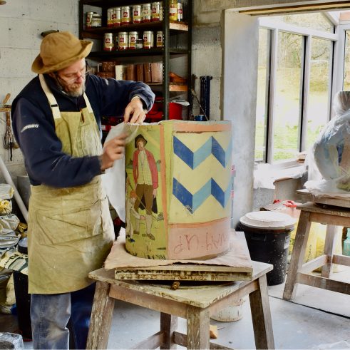 Philip Eglin in his studio