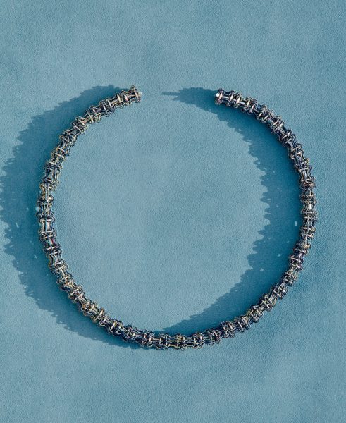 Denim Ossein Collar