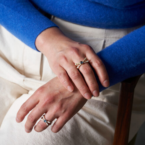 Jacqueline Mina | Kiss Series Rings I & II