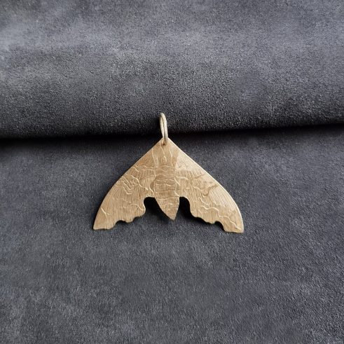 Lime Hawk Moth/Lime Leaves Pendant