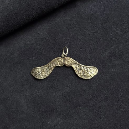 Bronze Maple Seeds Wing Pendant