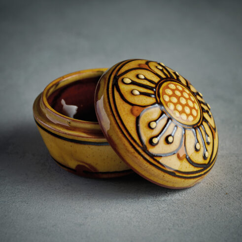 Dahlia Box, Small, Yellow