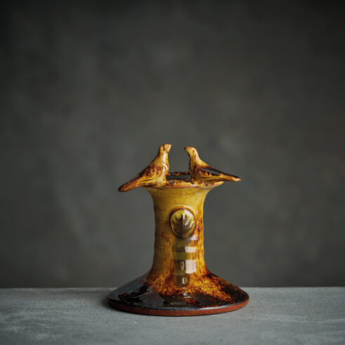 Birdie Candlestick, Yellow