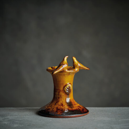 Birdie Candlestick, Honey
