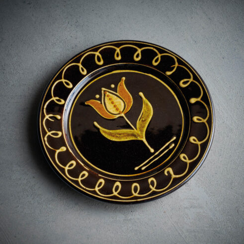 Tulip Plate, Black