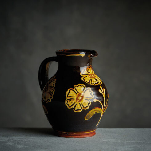 Small Cosmos Jug, Black