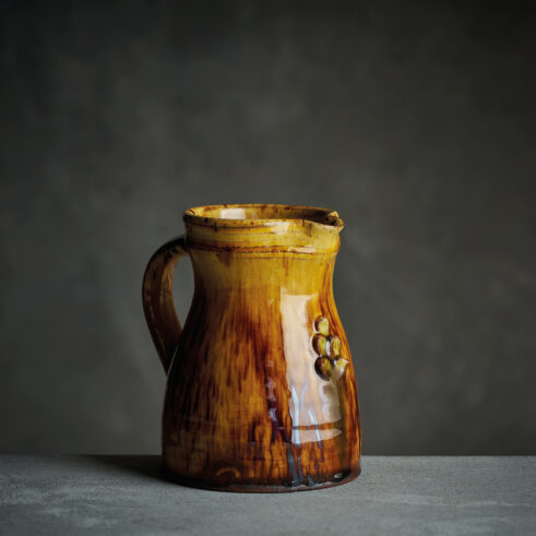 Small Tapered Floret Jug, Yellow