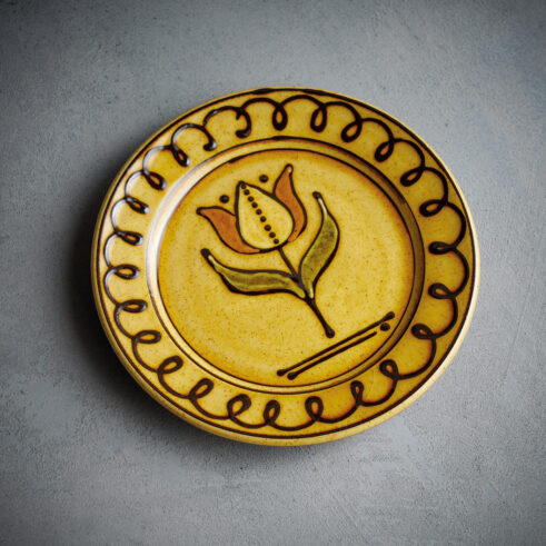 Tulip Plate, Yellow
