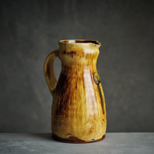 Tapered Sprig Jug, Medium, Pale Yellow