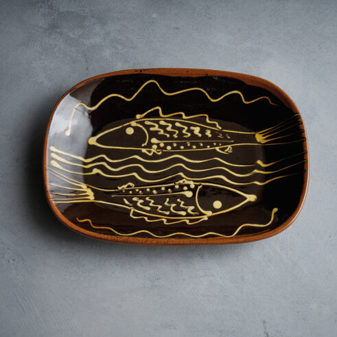 Pair of Fish Dish, Black