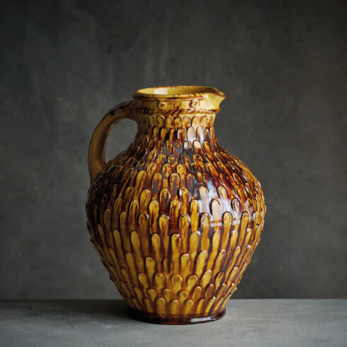 Applique Pellet Jug, Yellow