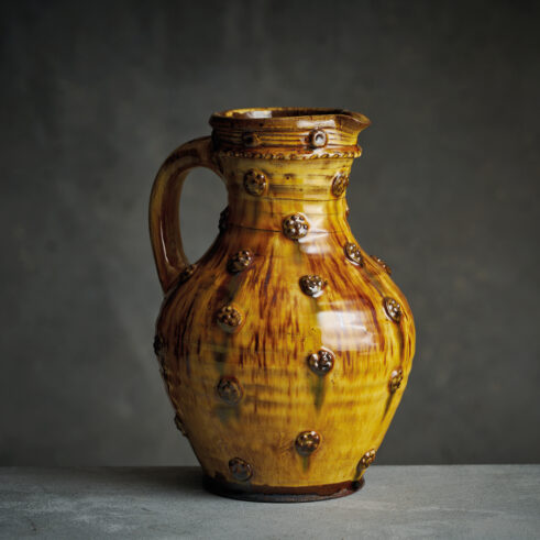 Bellied Sprig Jug, Medium, Yellow