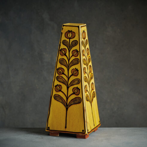 Obelisk Vase, Yellow