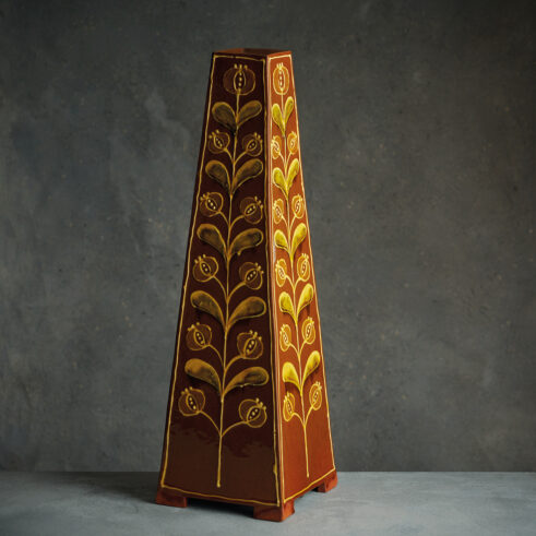 Obelisk Vase, Large, Terracotta
