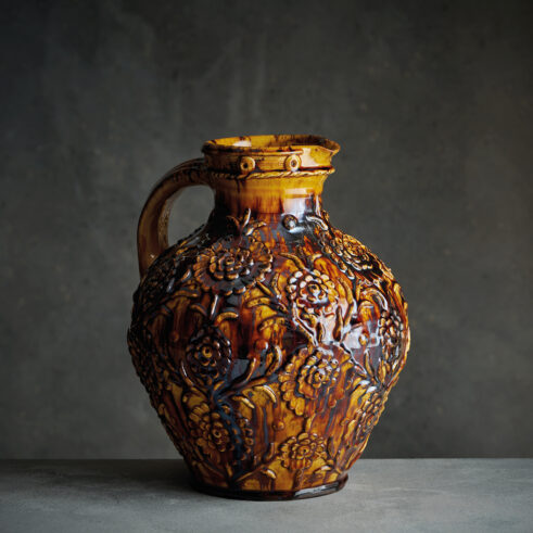 Applique Brocade Jug, Honey