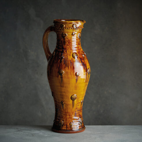 Large Baluster Jug with Sprigs, Honey