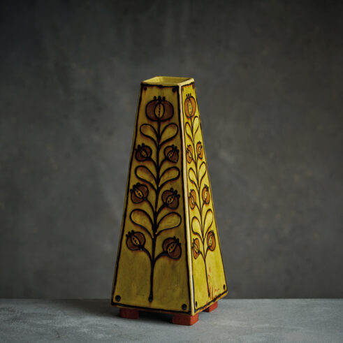 Obelisk Vase, Small, Green
