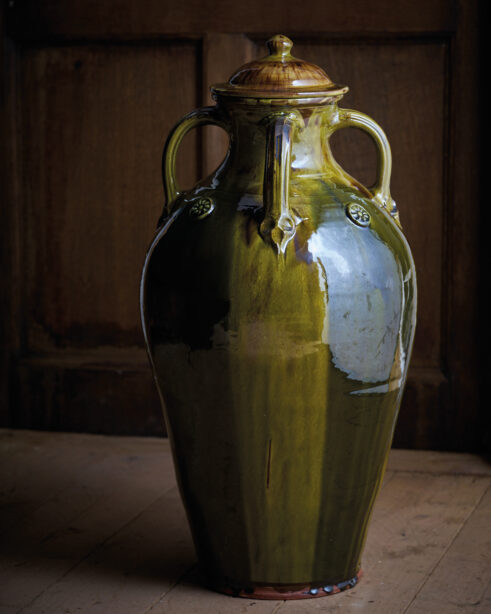 Large Lidded Jar, Green