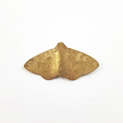 Bronze Garden Tiger Moth Brooch