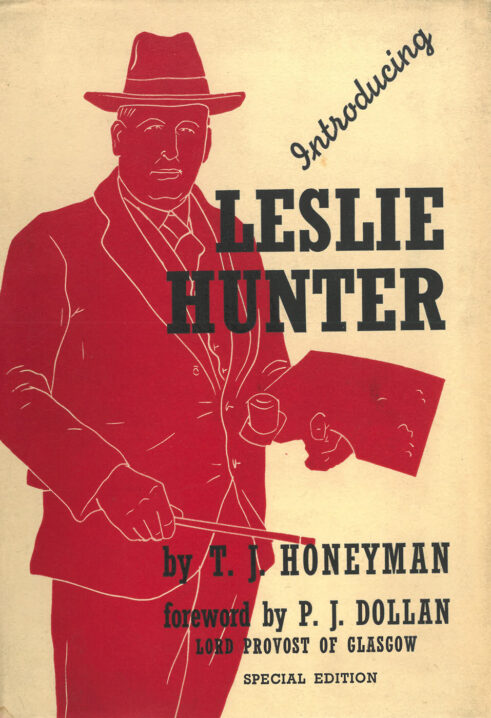 Cover of Introducing Leslie Hunter, by T.J. Honeyman, 1937, Faber and Faber, London
