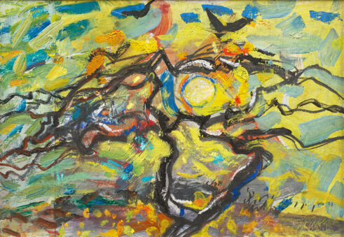 Plum Tree, Sun Rising
