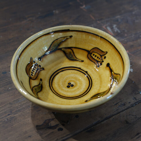 Tulip Bowl, Yellow, Medium