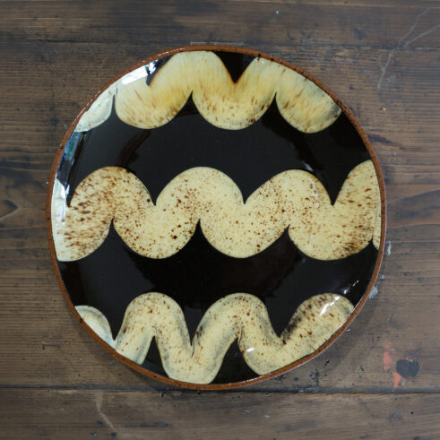 Abstract Dish, Black V
