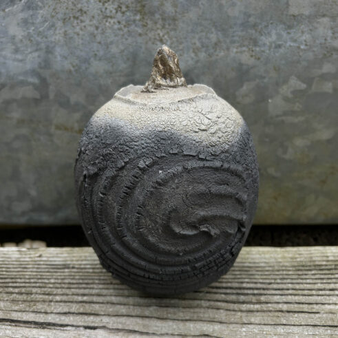 Lidded Erosion Jar, Squared Form