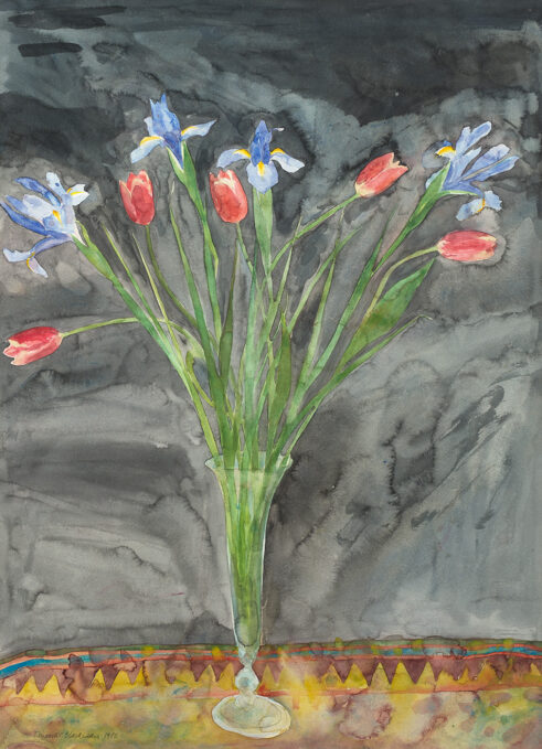 Still Life with Tulips and Irises