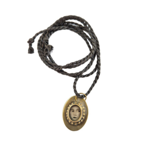 Cameo Pendant on Cord
