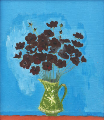 Cosmos in a Green Jug