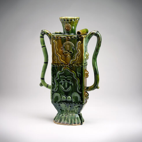 Tall Relief Vase