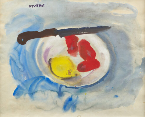 Still Life with Knife and Lemon